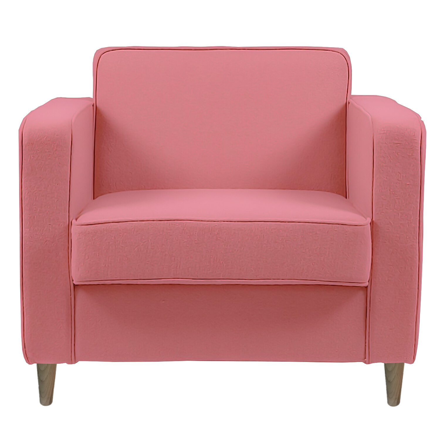 Кресло с мягкими подлокотниками розовое George