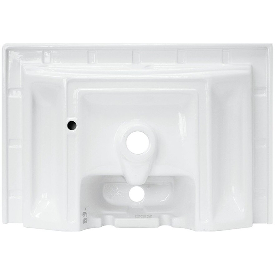 Раковина накладная фарфоровая прямоугольная 40х60 см белая Sanita Luxe Fest-60 FST60SLWB01 - изображение 7