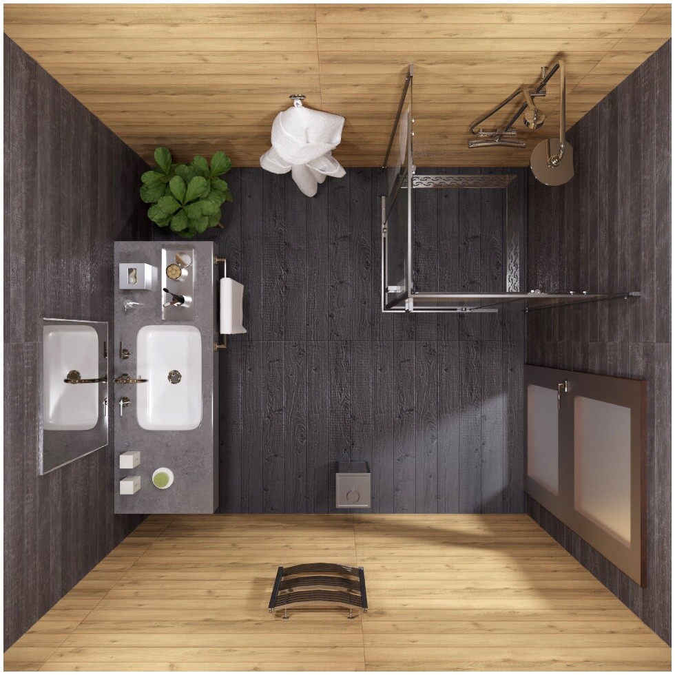 Душевой уголок квадратный 90х90 см хром Triton "Каппа-Хром" Щ0000054220 - изображение 5