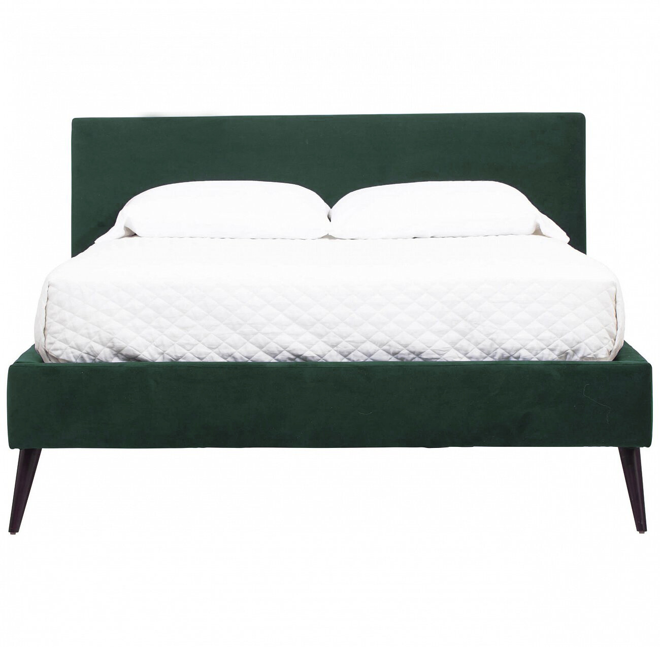 Кровать двуспальная 160х200 зеленая Pola