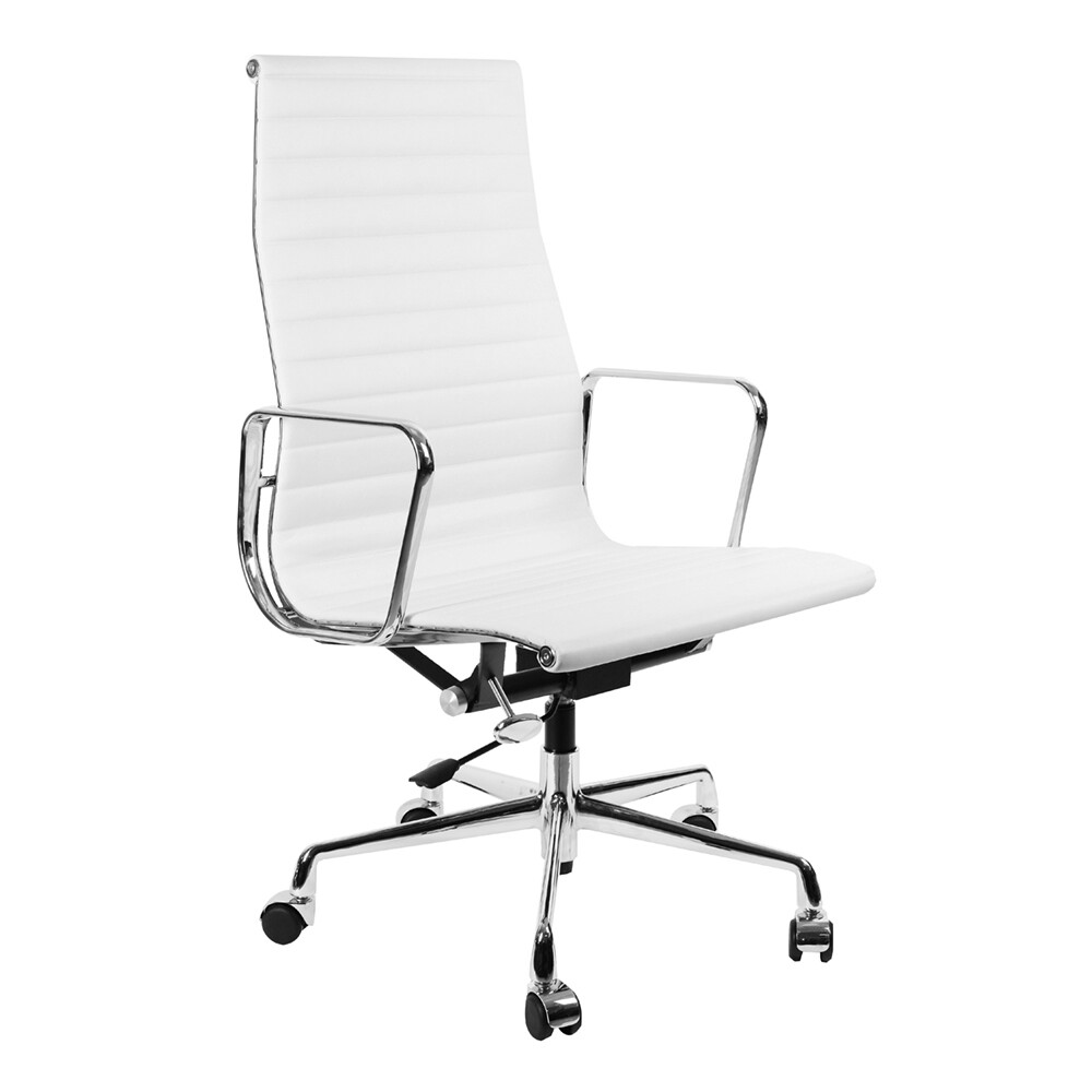 Кресло Eames Style белая кожа
