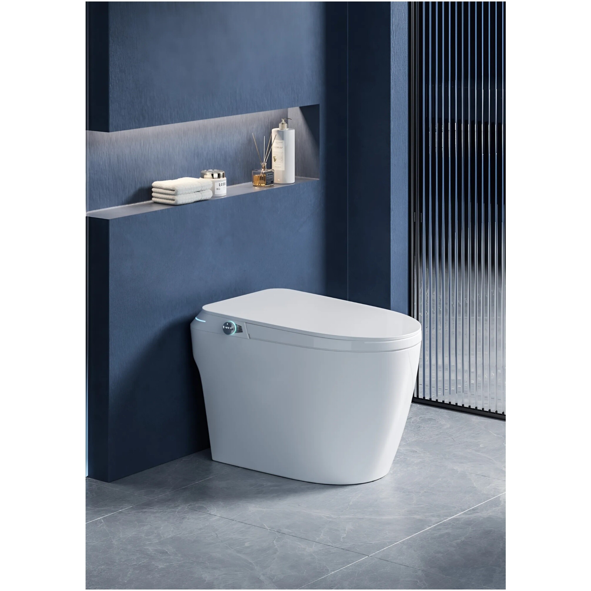 Унитаз напольный с дистанционным управлением белый Cerutti SPA Mirella Smart CT10615