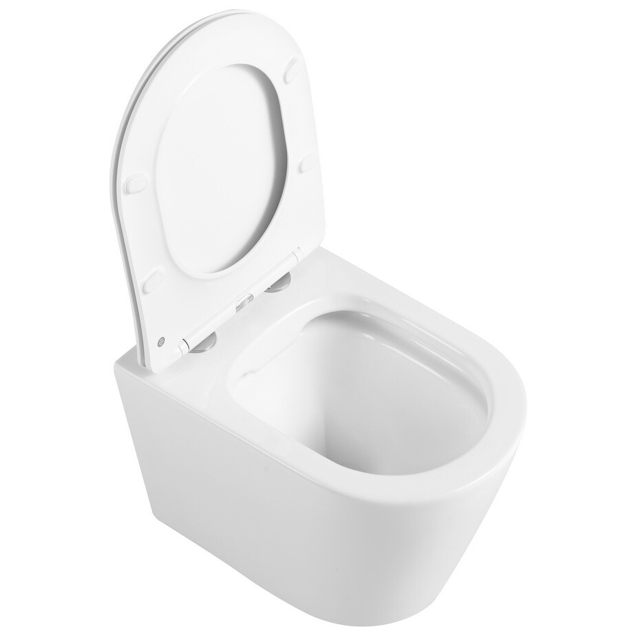 Унитаз подвесной безободковый фарфоровый белый Triton Verso Pro VO-0832 Щ0000057971 - изображение 12