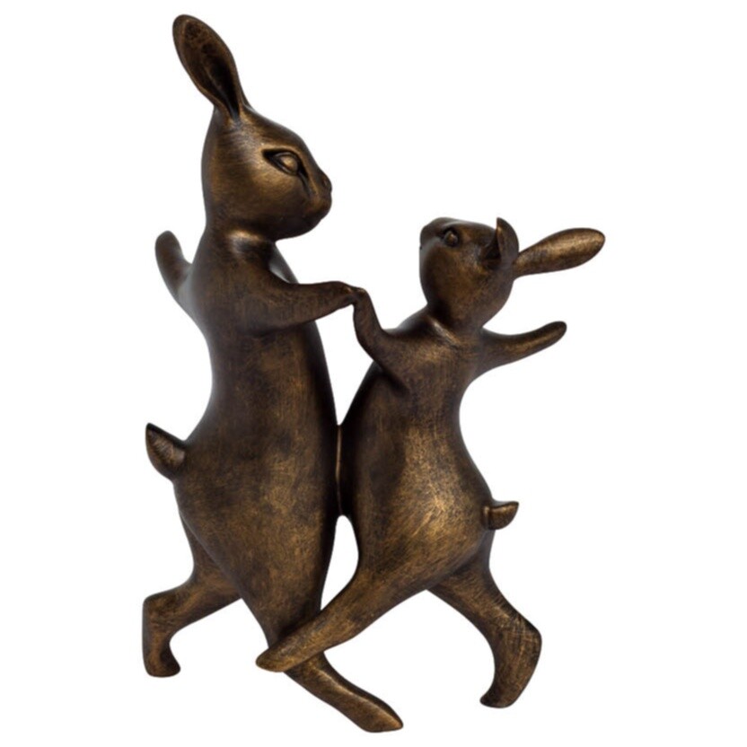 Статуэтка бронзовая &quot;Танцующие кролики&quot;