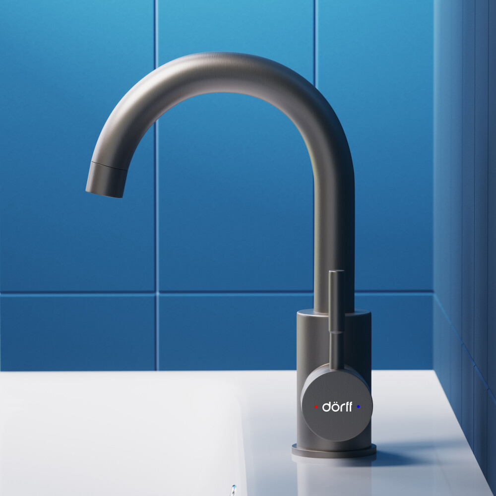 Смеситель для раковины однорычажный сталь Diwo "Казань" DW-KAZ-27-000 - изображение 4