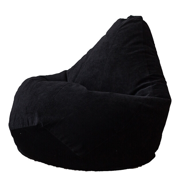 Кресло-мешок микровельвет черное &quot;Груша&quot; 3XL