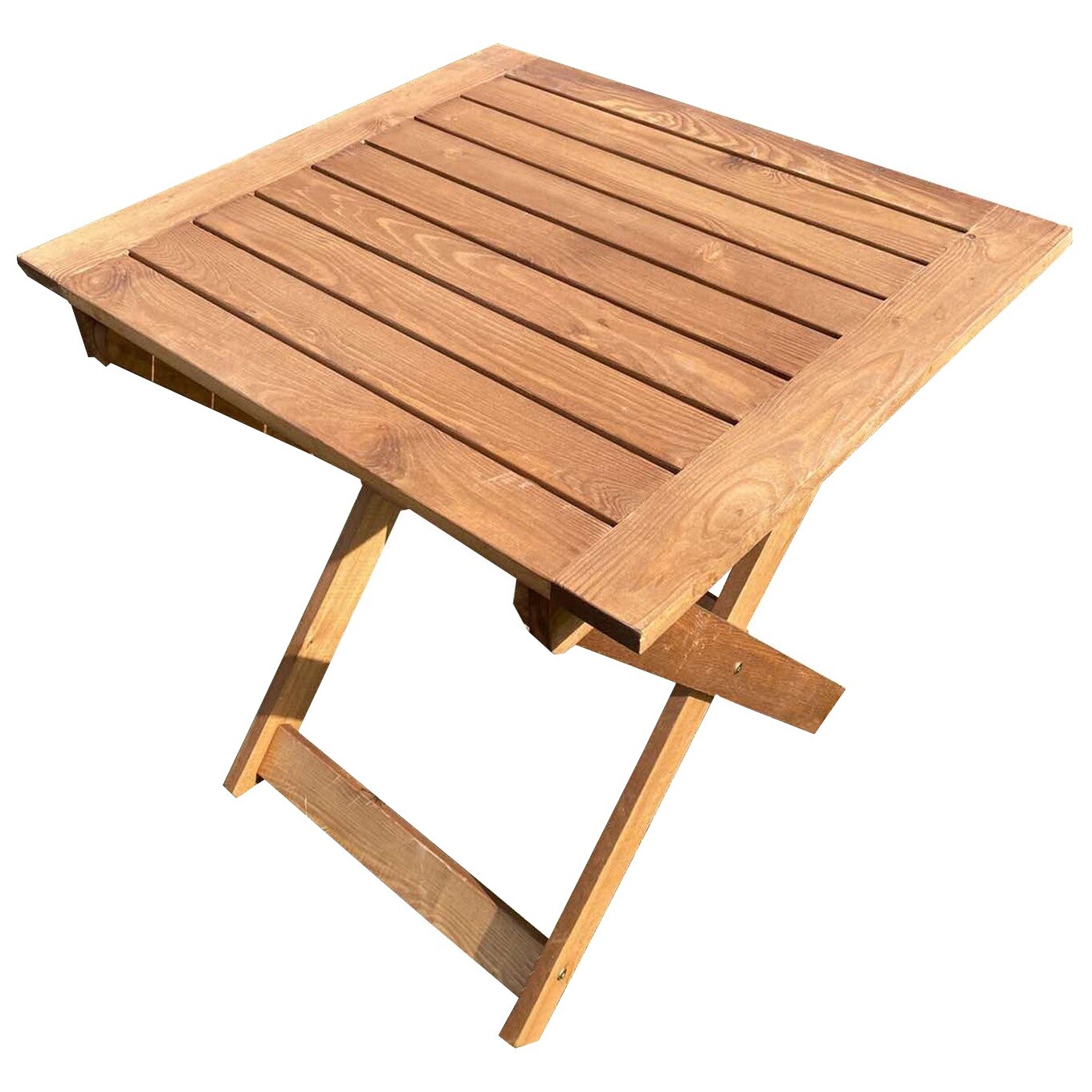 Стол обеденный складной деревянный 70 см бежевый &quot;Дятел&quot;