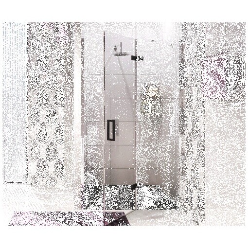 Душевая дверь распашная 120х200 см прозрачная, черная, хром Wasserkraft Aller 10H05LBLACK MATT - изображение 10