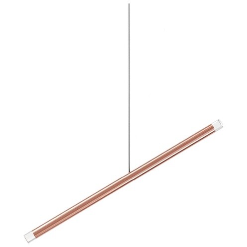 Подвесной светодиодный светильник медный 10587P-1 copper