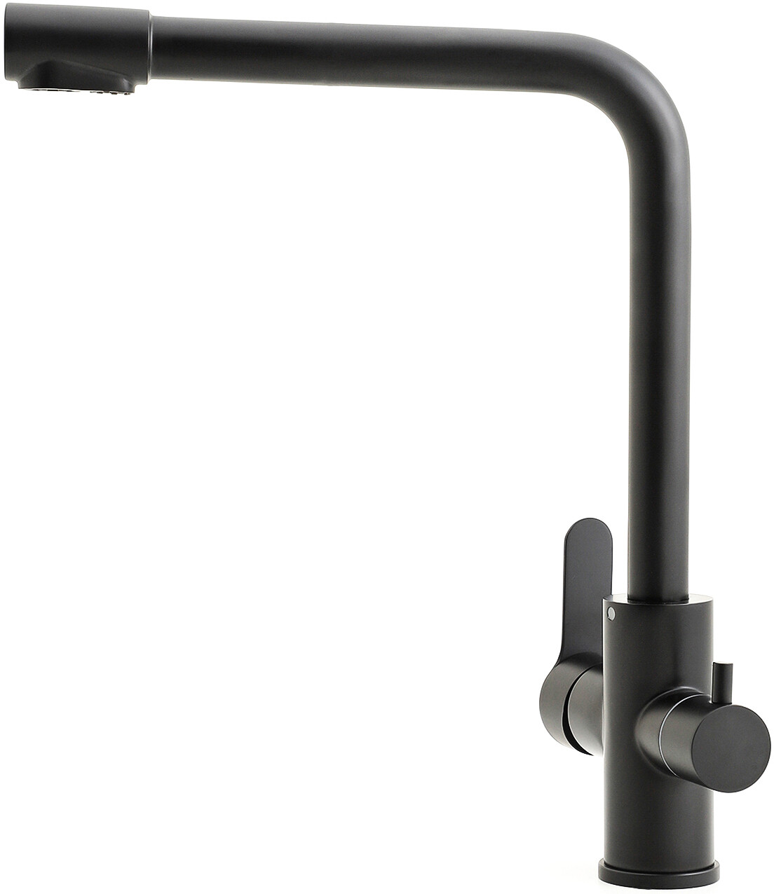 Смеситель для кухни из латуни черный матовый Domaci "Равенна" TR-01b - изображение 4