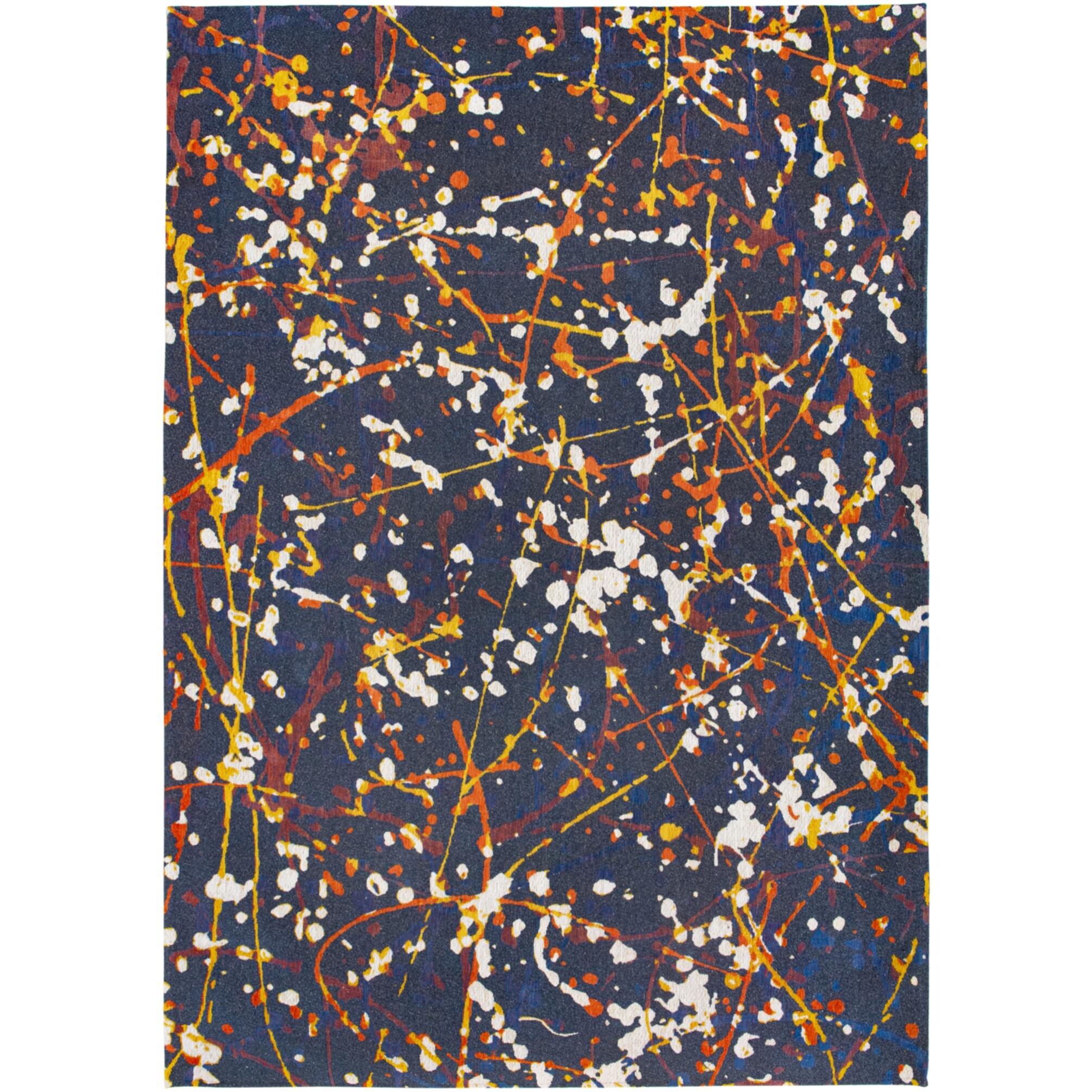 Ковер прямоугольный 100х140 см синий Abstract