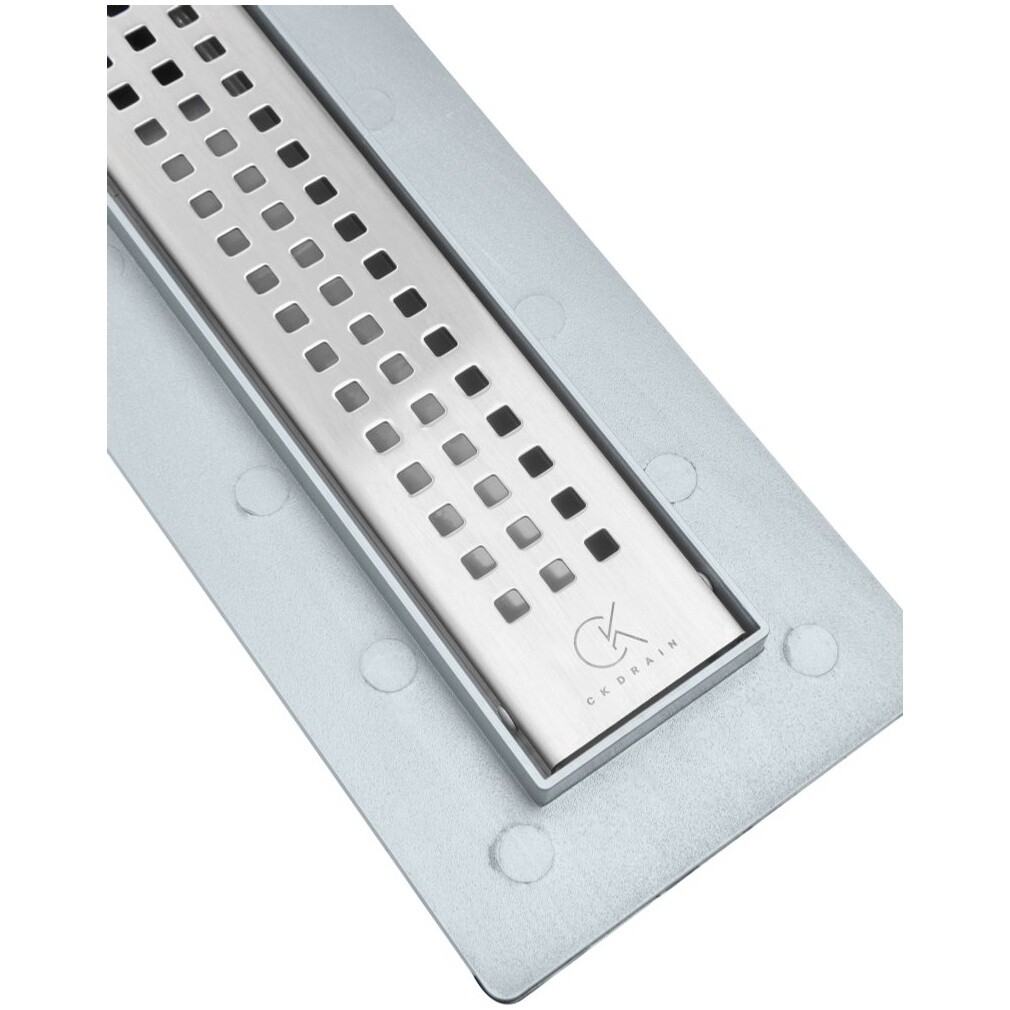 Душевой лоток с перфорированной решеткой 60 см хром Ck Drain AQPL10-60 Cube - изображение 13