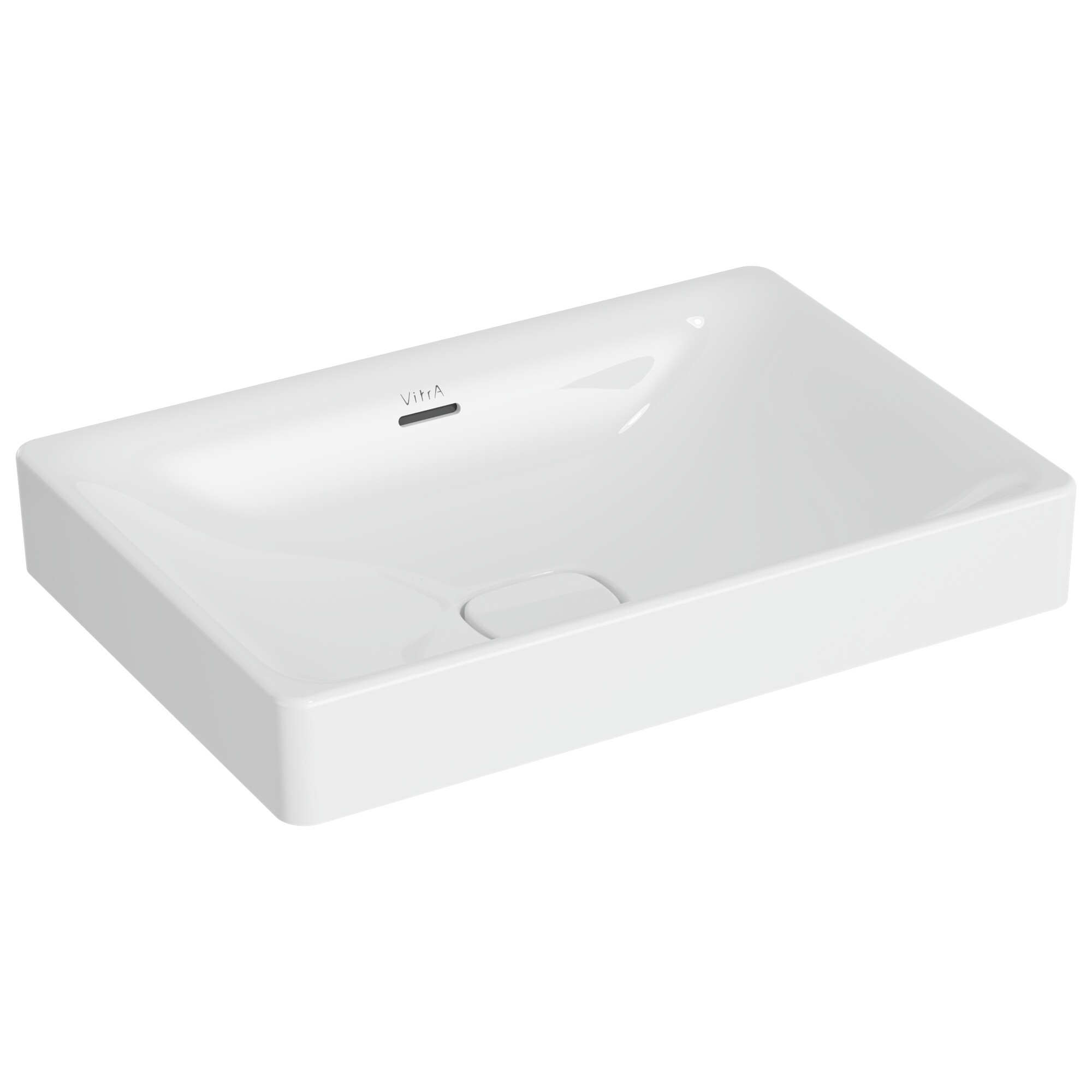 Раковина-чаша фарфоровая прямоугольная 60х40 см белая VitrA Metropole 7535B003-0673