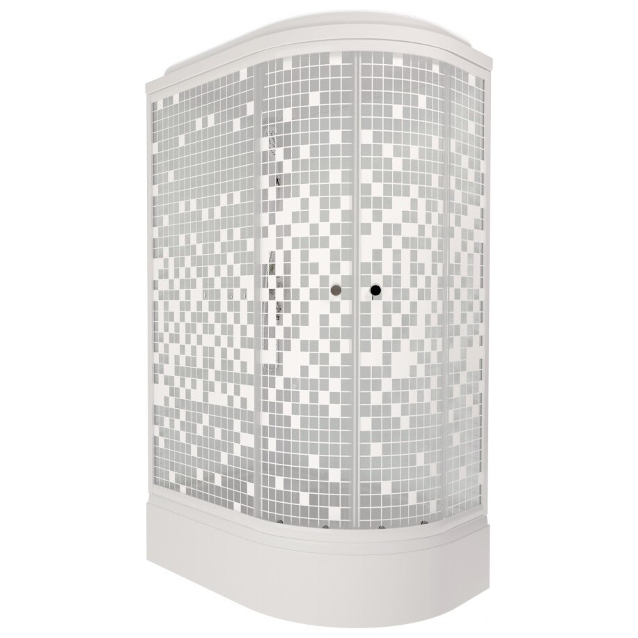 Душевая кабина ассиметричная левая со средним поддоном 120х80 см белая Triton "Коралл В" Щ0000061817 - изображение 6