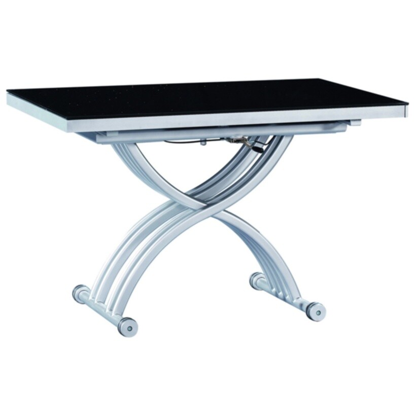Обеденный стол раздвижной черный 120-197 см Autista