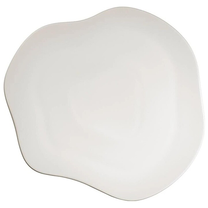 Тарелка фарфоровая 35 см белая Skallop