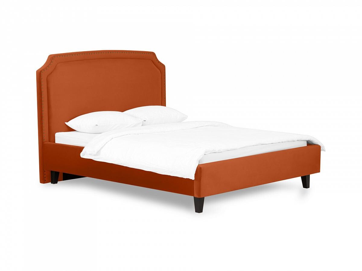 Кровать двуспальная оранжевая 160х200 см Ruan 1600