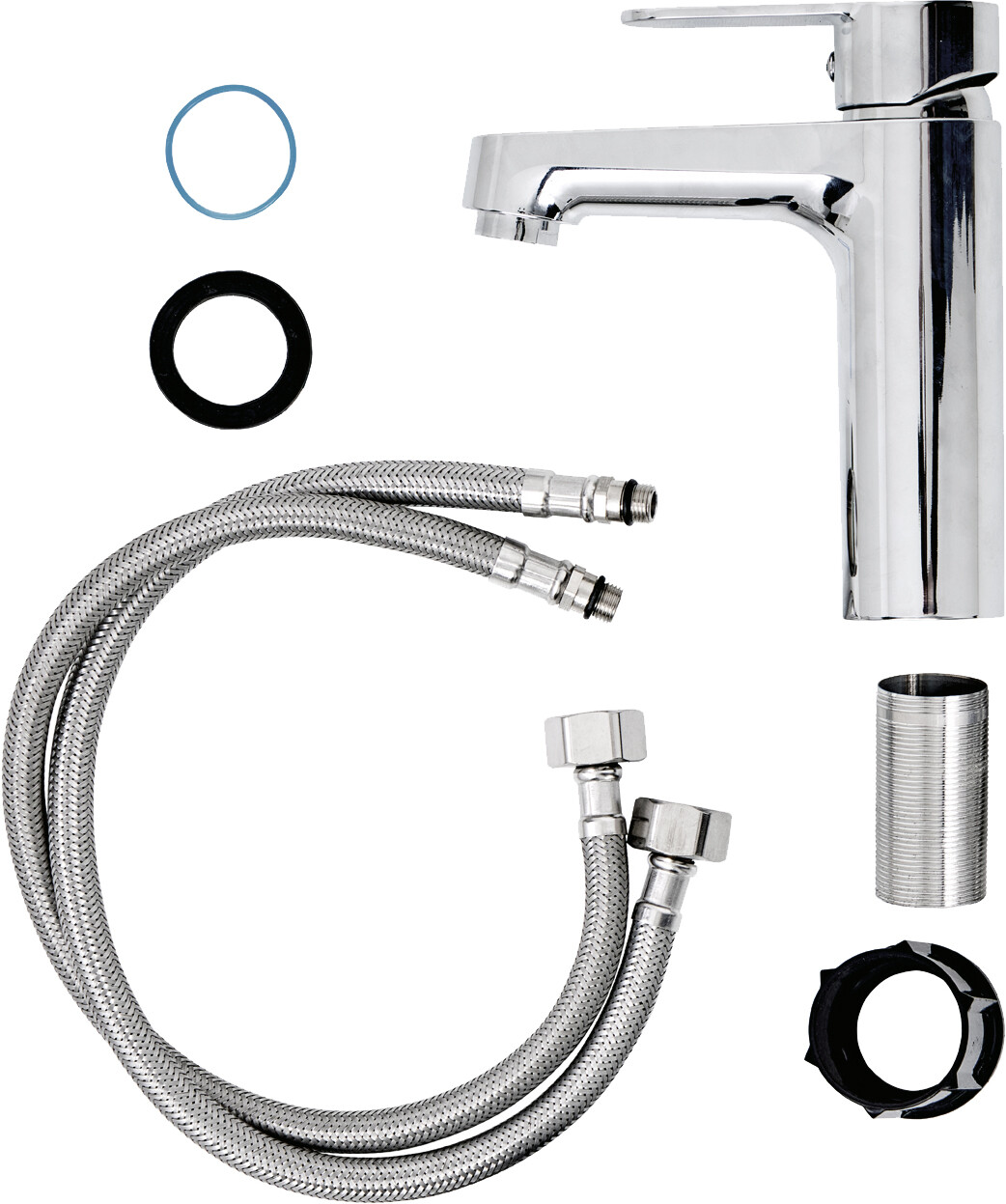 Смеситель для раковины однорычажный хром Diwo "Ярославль" YAR-01cr - изображение 4