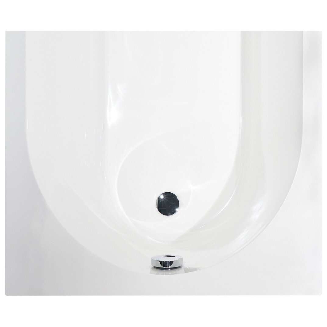 Ванна из литьевого мрамора 150x70 см белая Creto Fresh 20-1112 - изображение 4