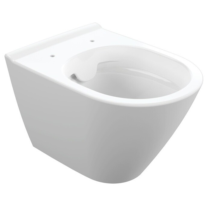 Унитаз подвесной безободковый с сидением белый Cersanit City Oval Clean On DPL EO slim