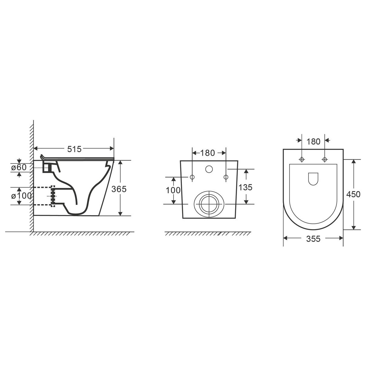 Унитаз Point "Виктория" с инсталляцией OLI 80 ECO с кнопкой черной Slim 886914SLO3+PN41061 - изображение 6