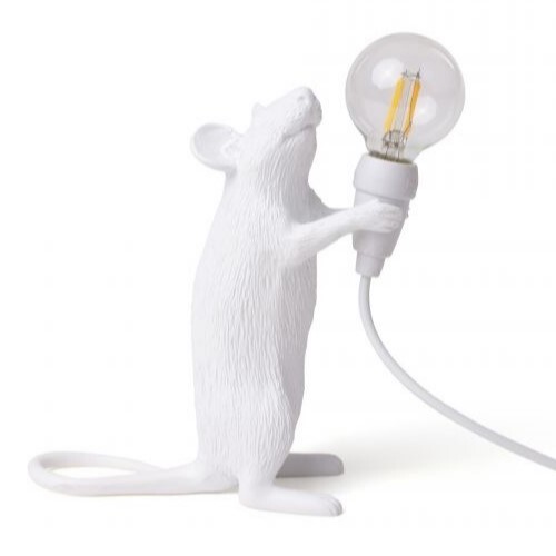 Настольная лампа белая Mouse Lamp Standing USB 15220
