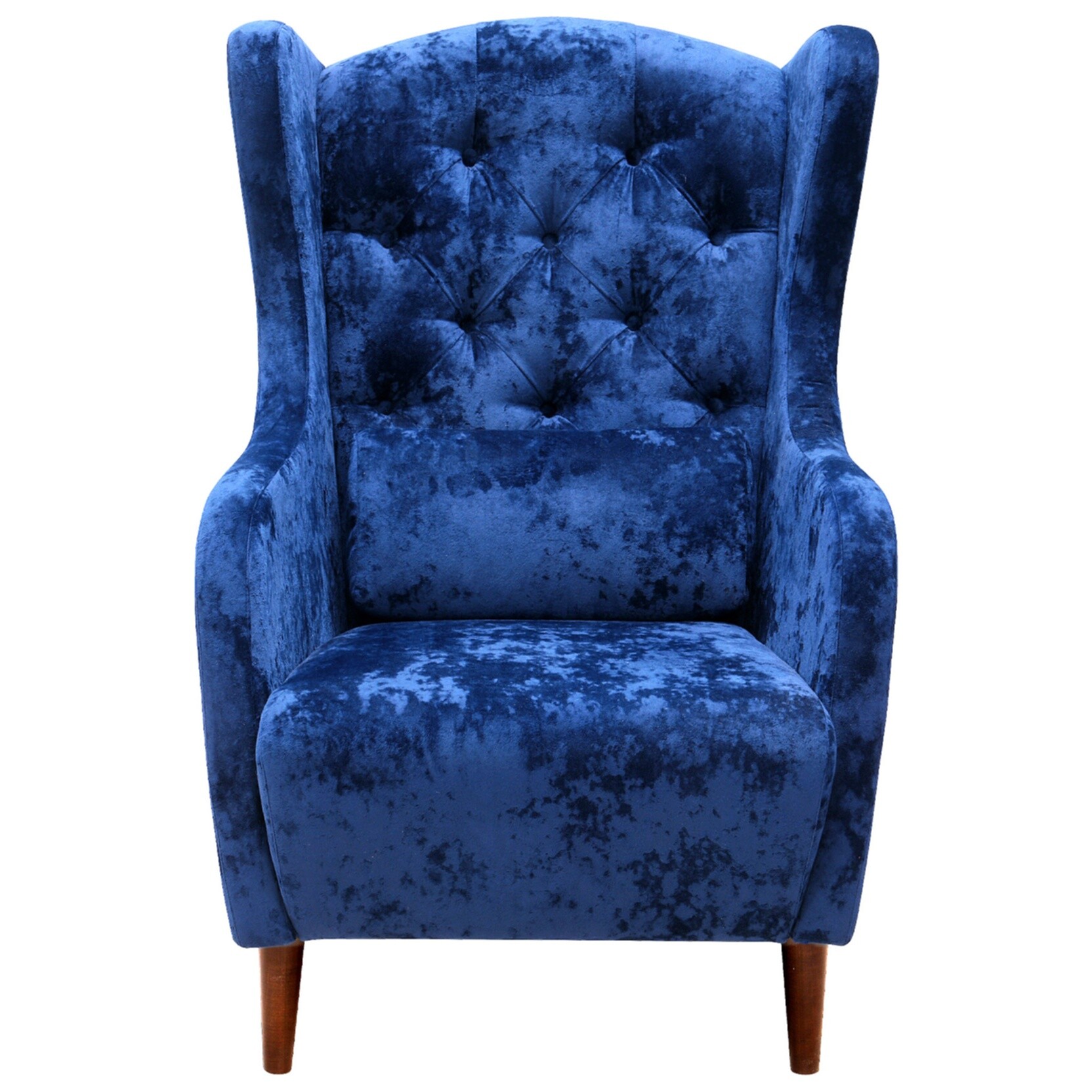 Кресло мягкое с подлокотниками синее &quot;Уют-6&quot;