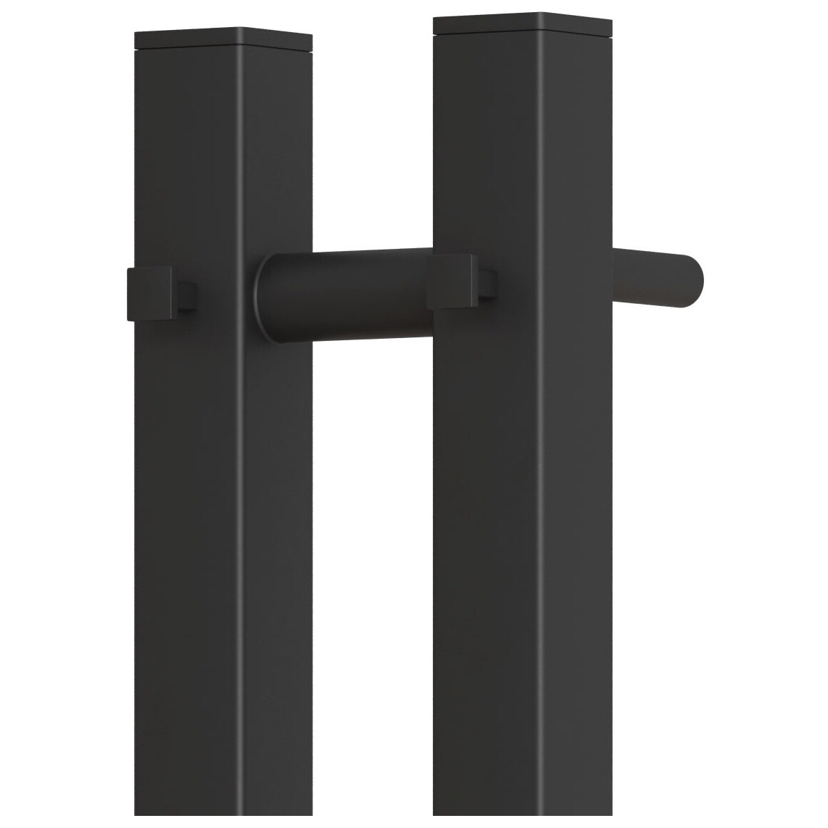 Полотенцесушитель электрический 80х120 см с диммером справа черный Point "Гермес" PN13812B П3 - изображение 4