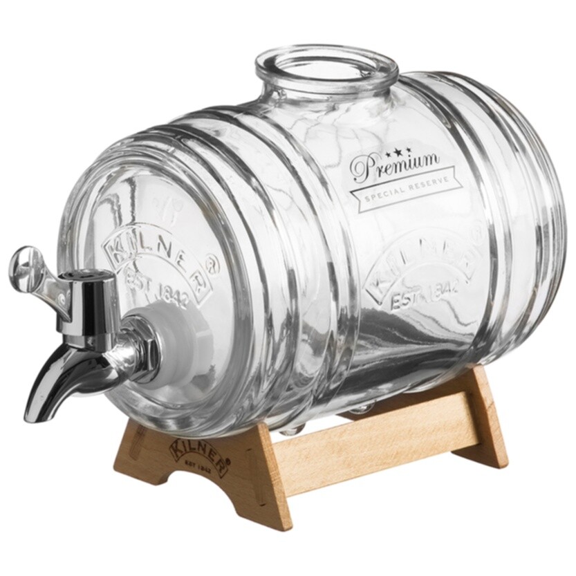 Диспенсер для напитков barrel на подставке 1 л в подарочной упаковке