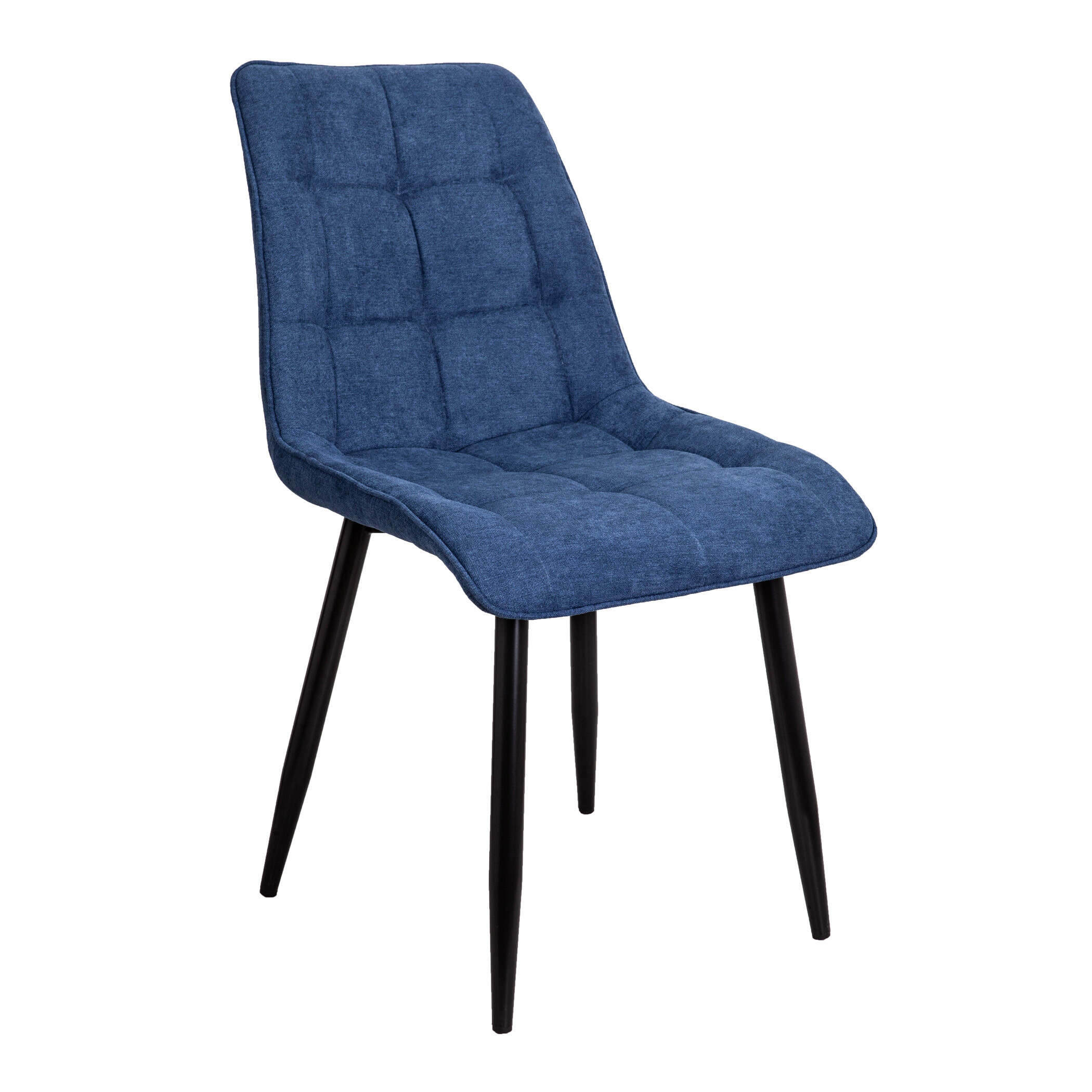 Обеденный стул мягкий синийFRED