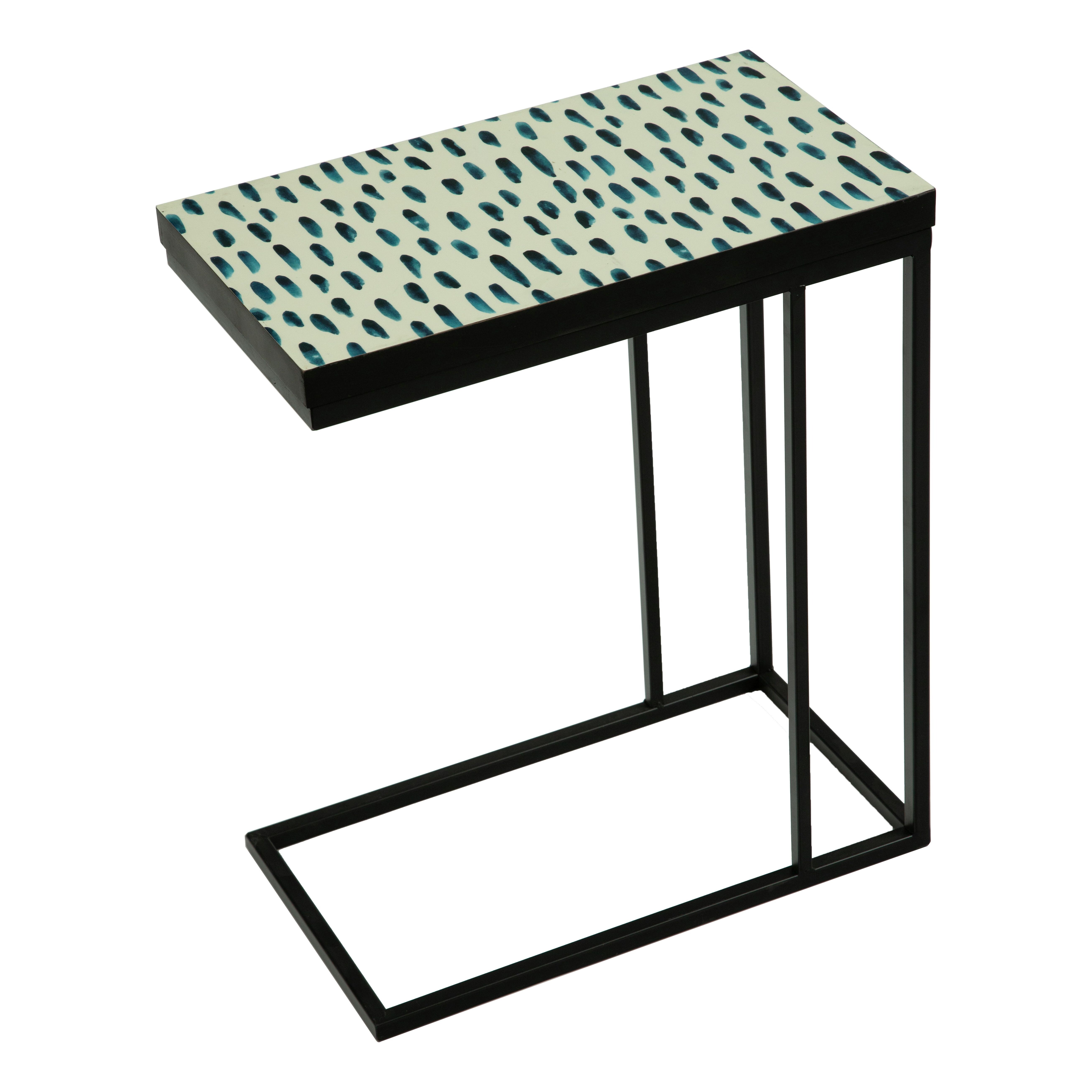 Приставной столик прямоугольный металлический &quot;Жак&quot; 50 см