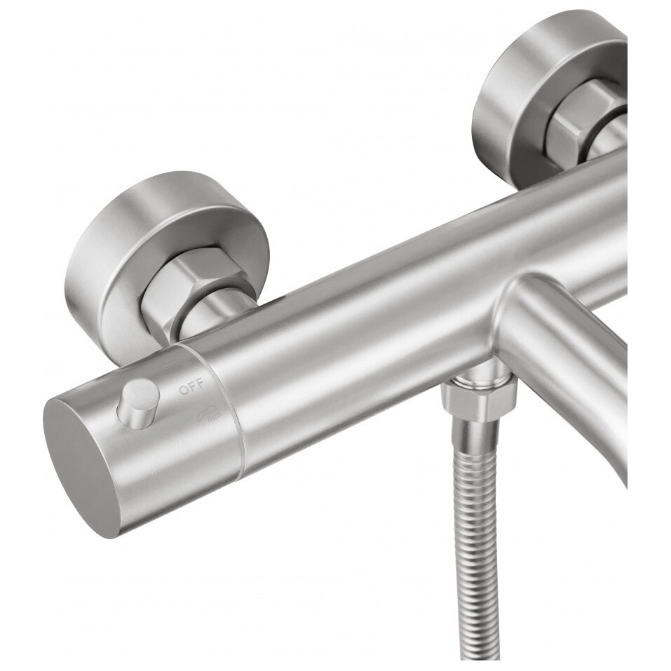 Смеситель для ванны с душем сталь нержавеющая Milacio Ultra MCU.350.SS - изображение 4