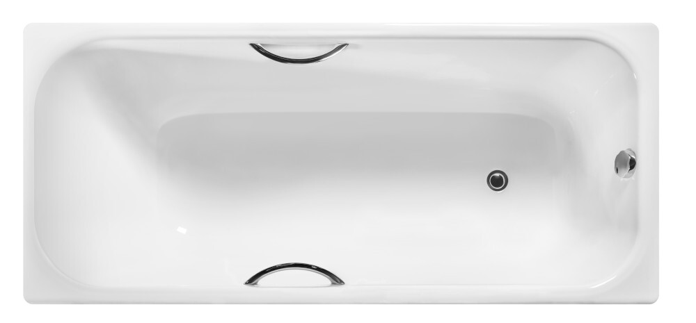 Ванна чугунная с отверстиями для ручек 170х75 см белая Wotte Start 1700x750UR