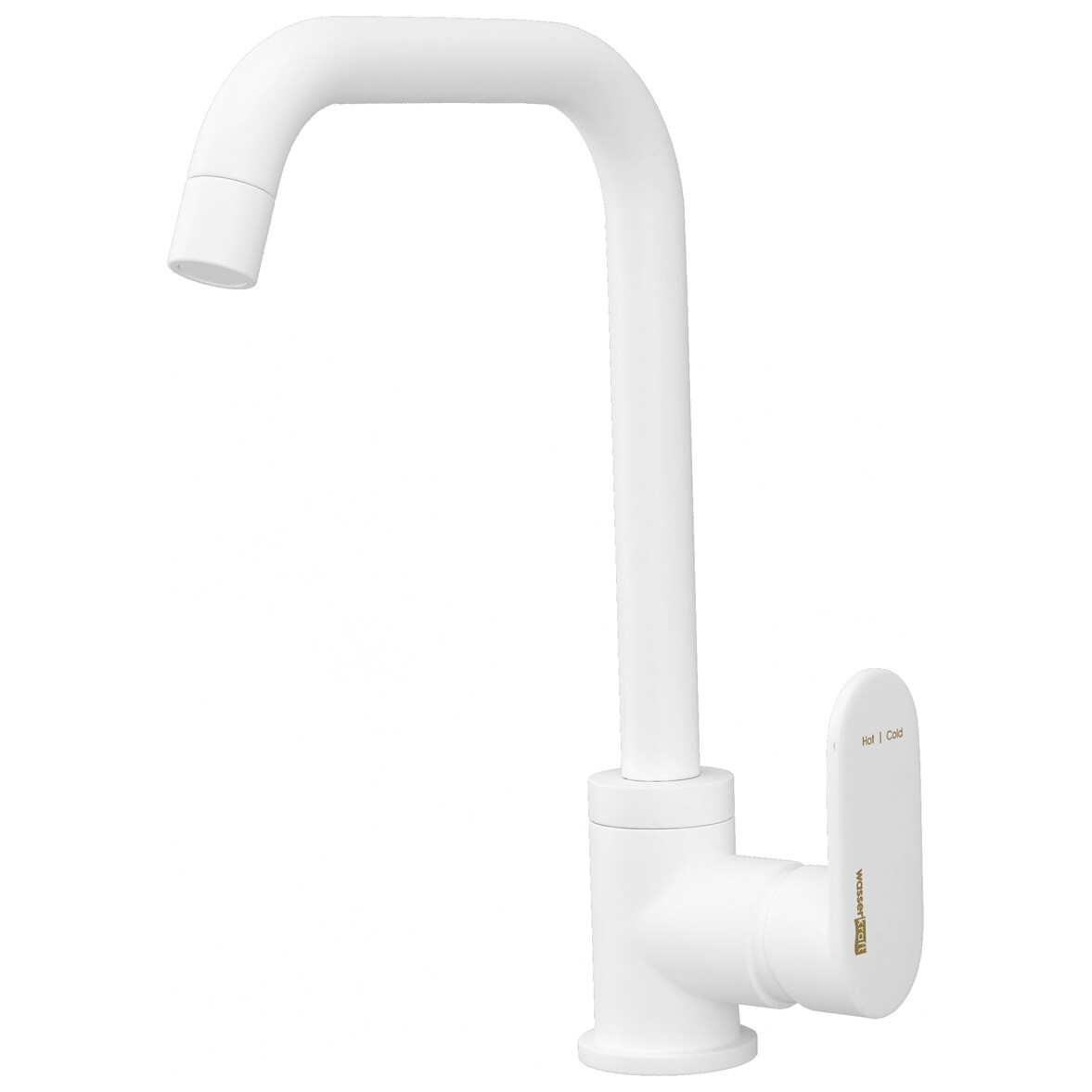 Смеситель для кухни из латуни белый Wasserkraft 8507 - изображение 7