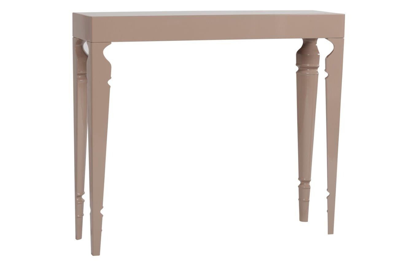 Консоль бежевая с резными ножками Carrie Two Grey-Beige