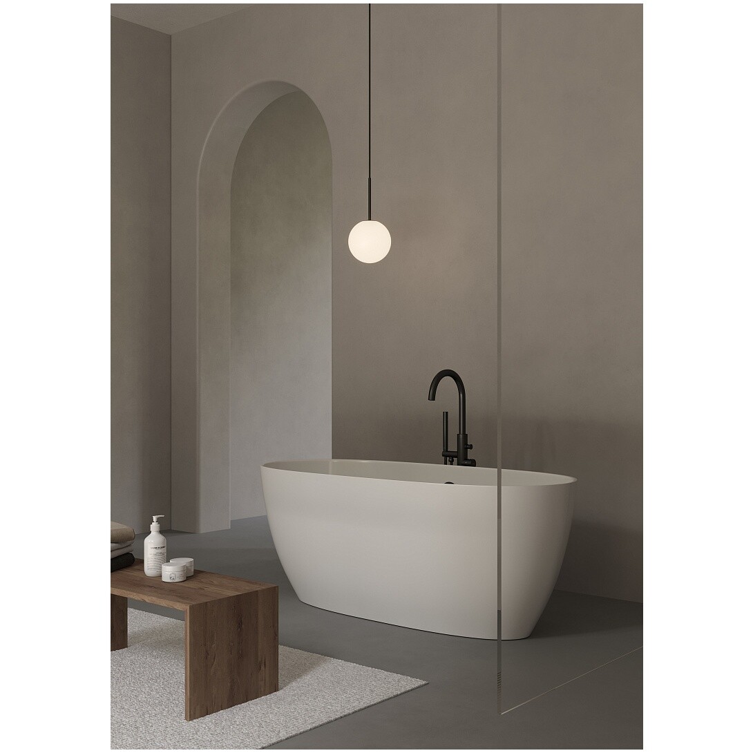 Ванна из литьевого мрамора овальная 170х75 см белая Creto Arino CRARVN2902 - изображение 6