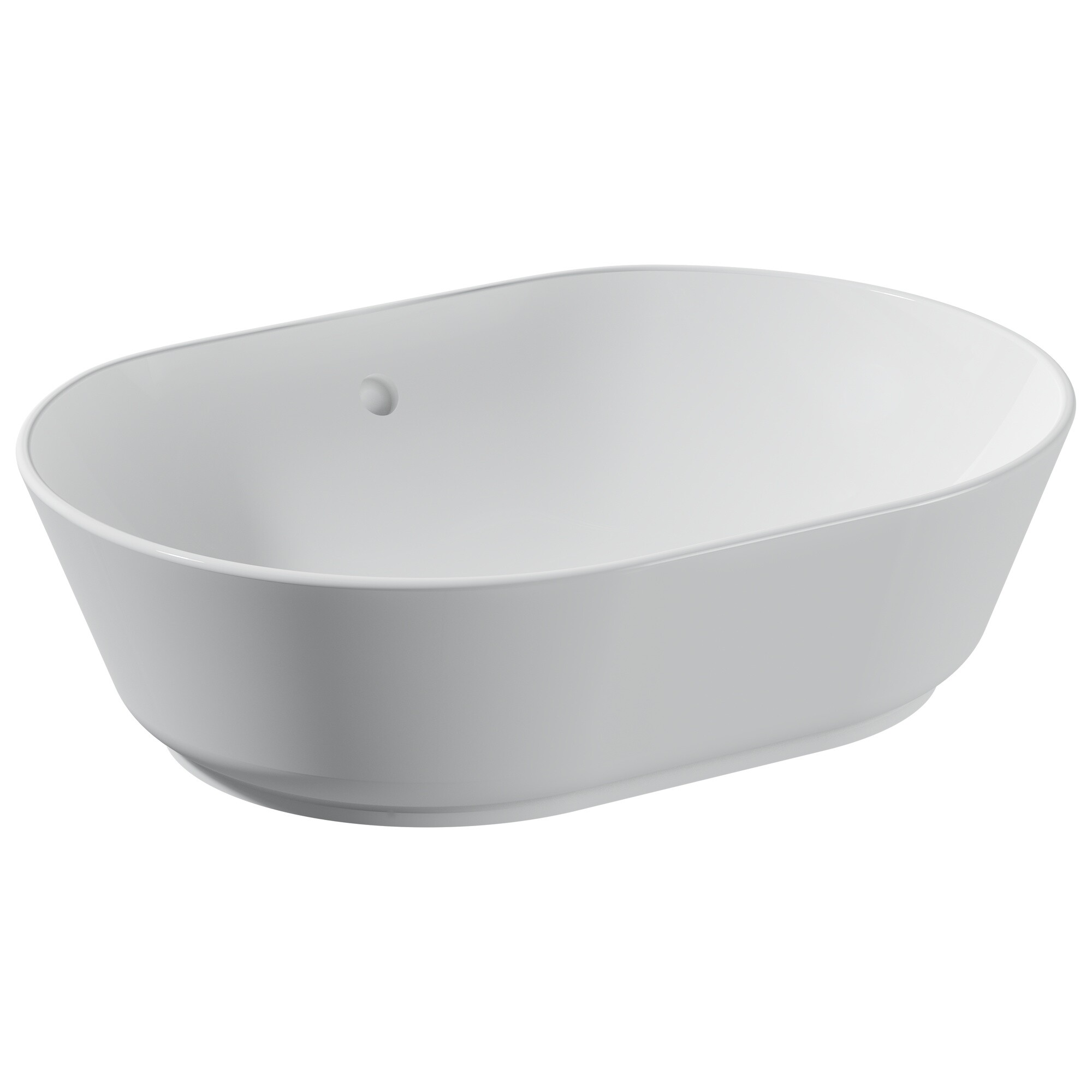 Раковина накладная фарфоровая овальная 40х55 см белая Vitra Geo 7427B003-0012