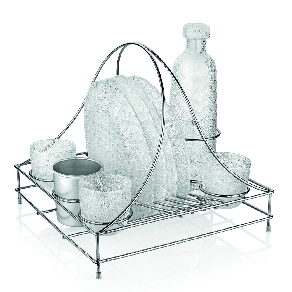 Посуда для пикника 9 предметов прозрачная Tricot