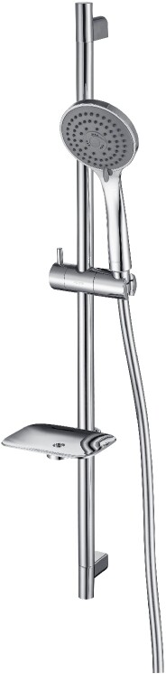 Душевая стойка с держателем и мыльницей 73 см хром Aquatek 3jet AQ2011CR