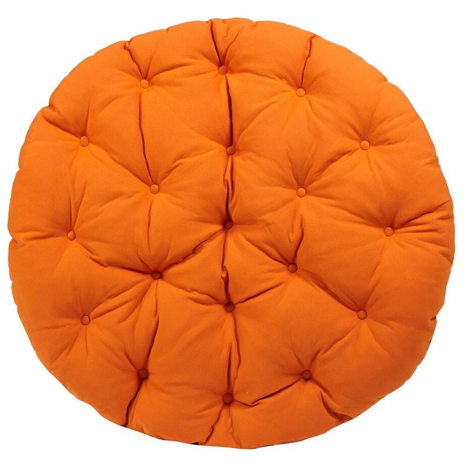 Подушка-матрас для садового кресла 100х120 см оранжевая &quot;Папасан&quot;