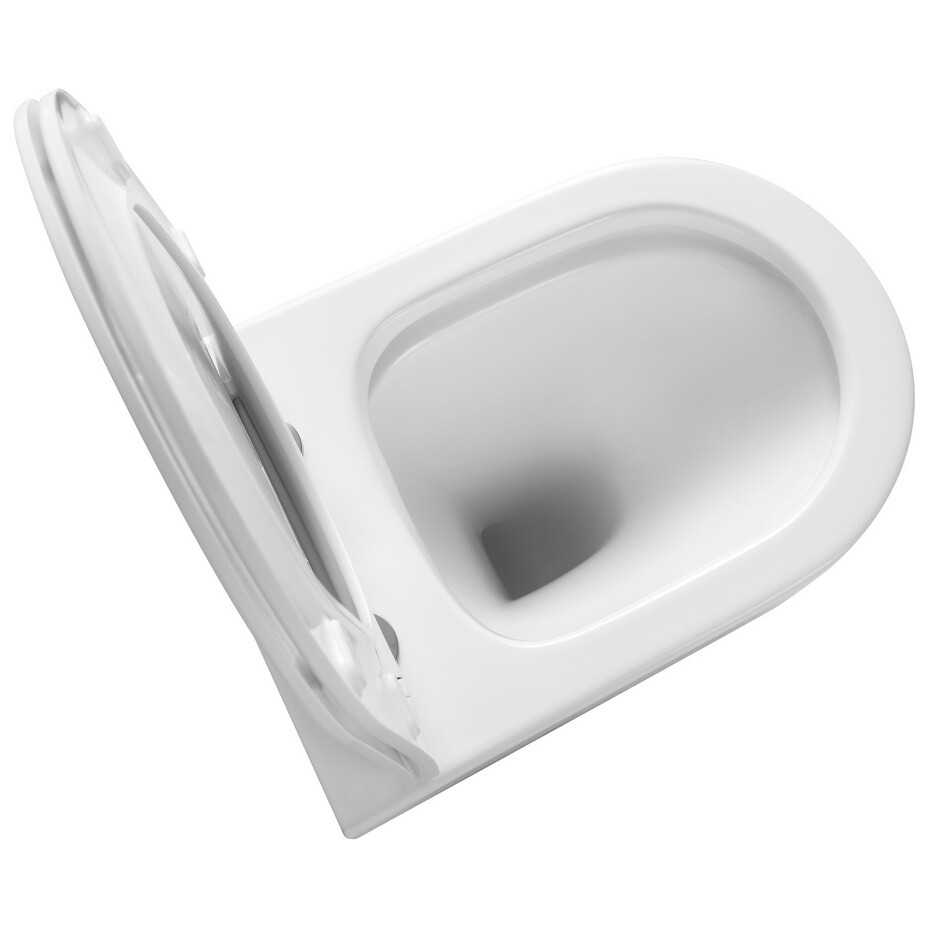 Унитаз подвесной безободковый фарфоровый белый Triton Verso Pro VO-0832 Щ0000057971 - изображение 10