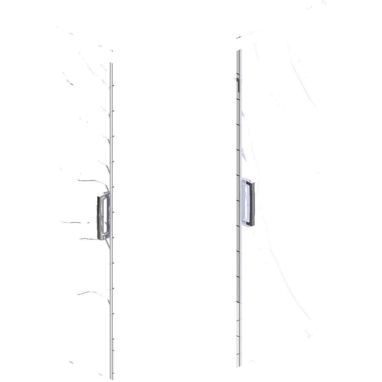 Душевой уголок 90х80 см хром глянец, стекло матовое Stworki "Карлстад" - изображение 32