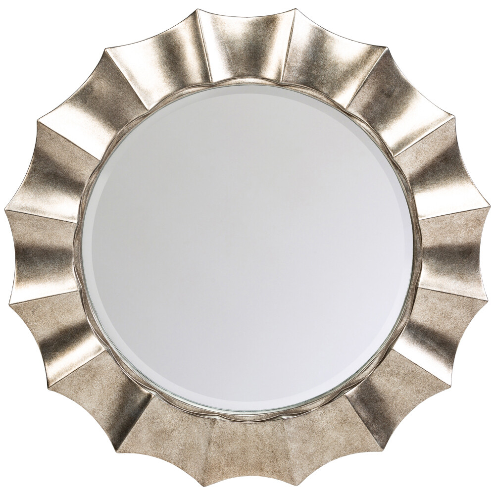 Зеркало настенное круглое серебряное &quot;Ганновер&quot;