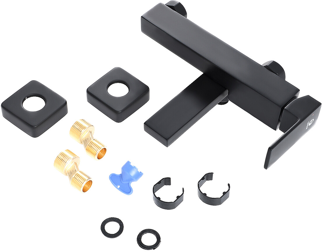 Смеситель для ванны черный Stworki "Нюборг" NU-03b - изображение 7