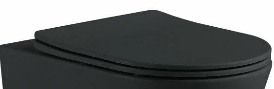 Сиденье для унитаза черное Aquatek &quot;Европа&quot; AQ0105-MB