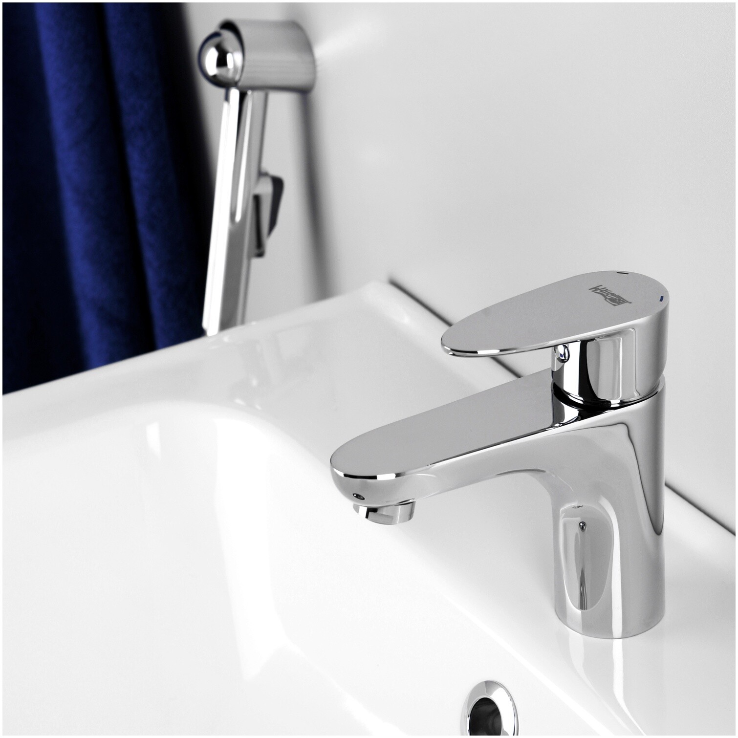 Гигиенический душ со смесителем хром Wasserkraft Leine 3508
