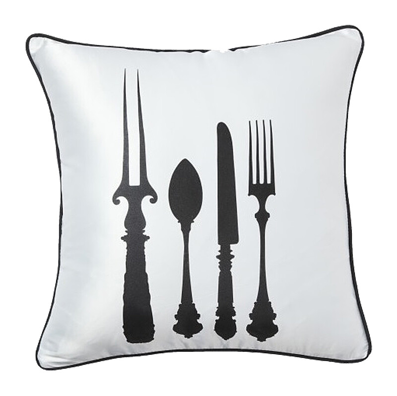 Подушка со столовыми приборами Tableware White