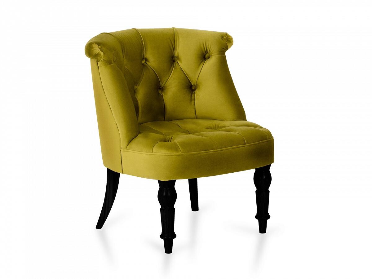 Кресло мягкое светло-зеленое, черное Visconte
