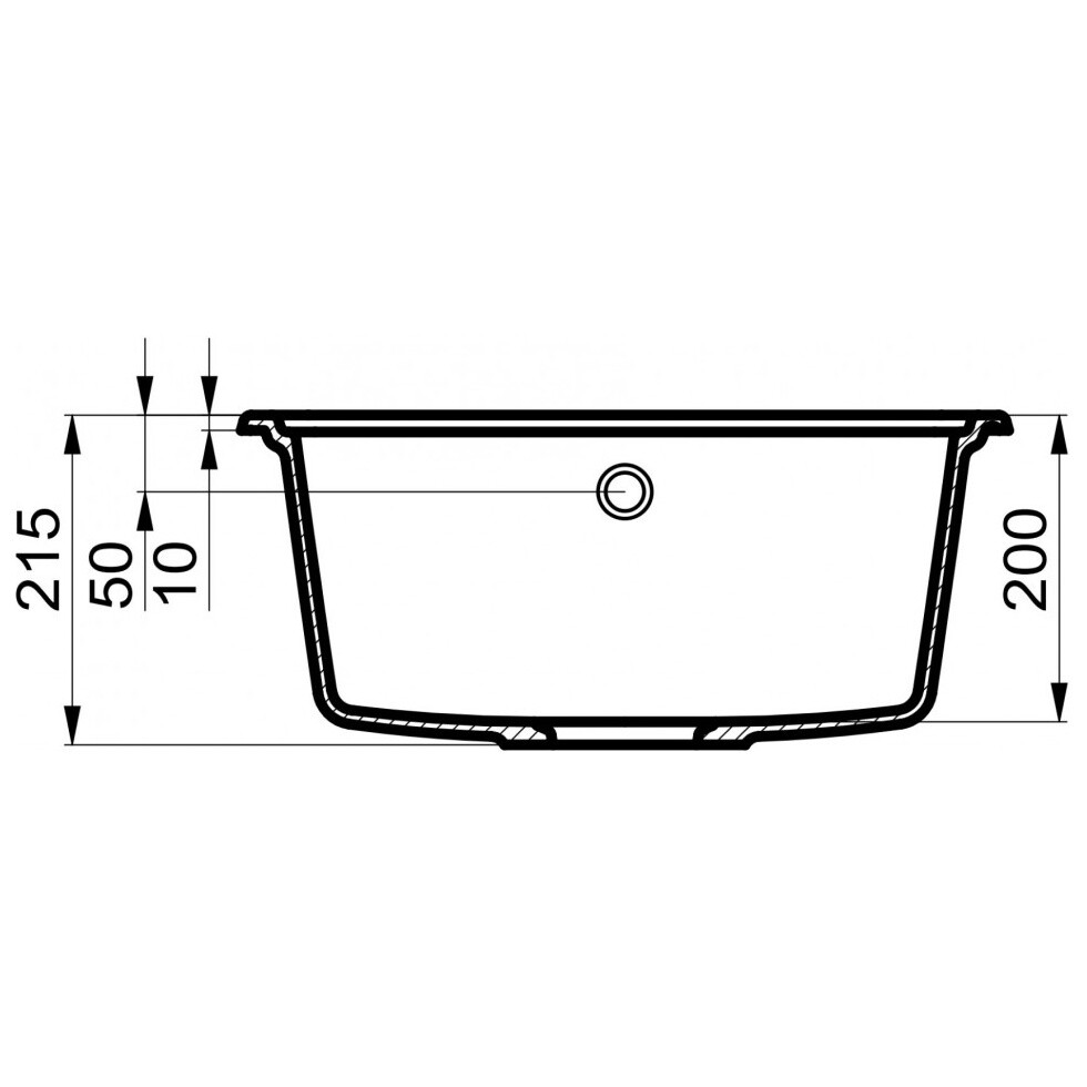 Мойка кухонная черная матовая Milacio Navarra 65 Cuarzo MC.77061 - изображение 4