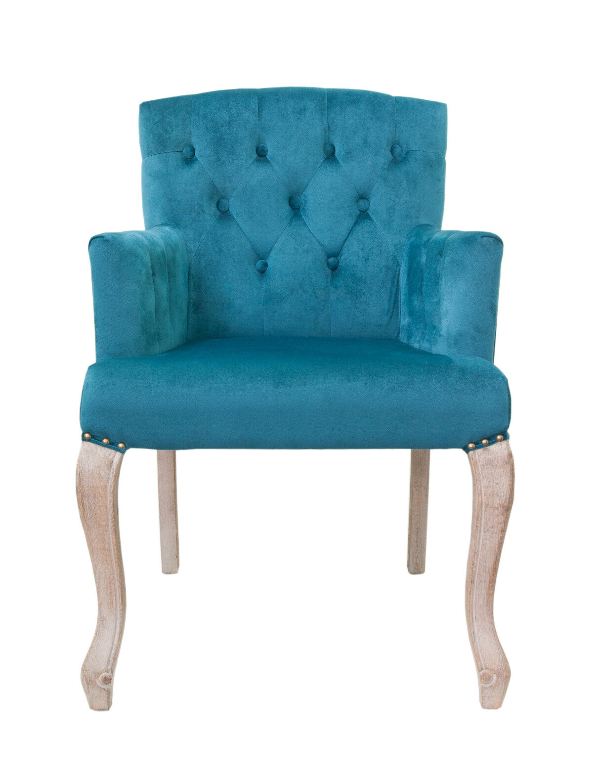 Кресло с мягкими подлокотниками голубое Deron от Mak-interior